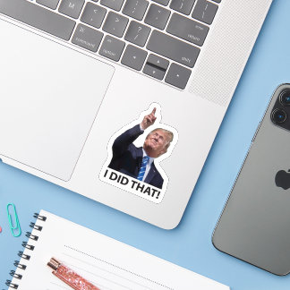 面白いトランプの皮肉ステッカー "私がやりました" シール