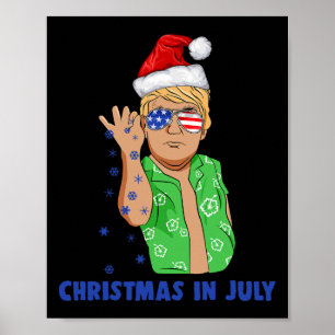 面白いトランプサンタクロース塩クリスマスインジュライGIF ポスター