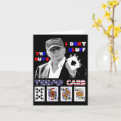 面白いトランプポーカーシャツ 私はナッツエースでブラフをしない カード (黄色い花)