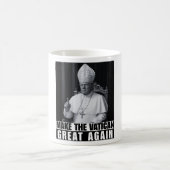 面白いトランプ大統領、次のローマ法王になりたい コーヒーマグカップ (中央)