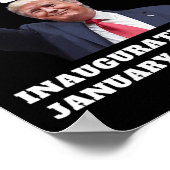 面白いトランプ氏が2025年の大統領就任式で勝利 チーム共和党 ポスター (角)