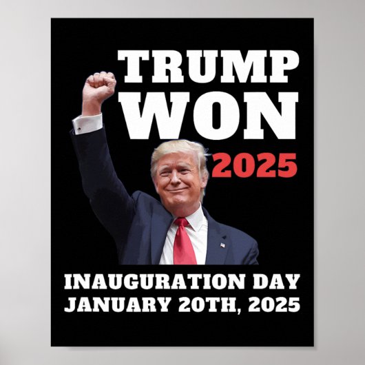 面白いトランプ氏が2025年の大統領就任式で勝利 チーム共和党 ポスター (正面)