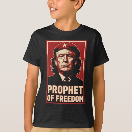 面白いトランプ チェ・ゲバラ 自由の預言者 愛好家 Tシャツ (正面)
