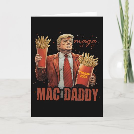面白いトランプ マックダディTシャツ カード (正面)