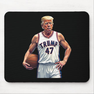 面白いトランプ 47 バスケットボール選手 トランプ チーム マウスパッド