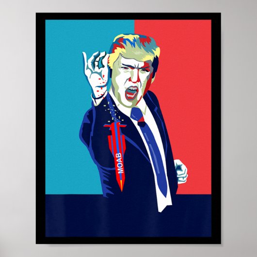 面白いトランプ Moab ポスター (正面)