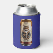 面白いトラ猫ビール 缶クーラー (缶正面)