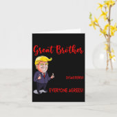 面白いドナルド・トランプ、あなたは本当に素晴らしいお兄さんだ カード (黄色い花)