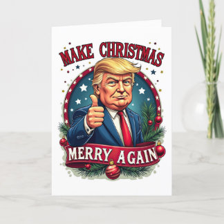 面白いドナルド・トランプ メリークリスマスカード シーズンカード