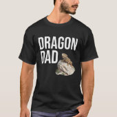面白いドラゴンダッドヒゲトカゲ Tシャツ (正面)