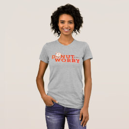 面白いドーナツの心配Tシャツ Tシャツ