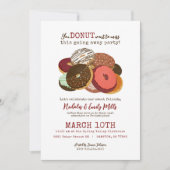 面白いドーナツの送別会 招待状 (正面)