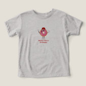面白いドーナツTシャツ – ドーナツを心配しないで幸せな贈り物 (デザイン正面)