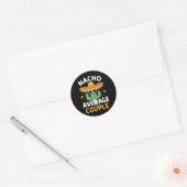 面白いナチョ平均カップル シンコデマヨ メキシコF ラウンドシール (封筒)