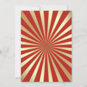 面白いナッツクラッカーのホリデー・クリスマスパーティー 招待状 (裏面)