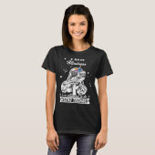 面白いナマケモノの盲目ウォリアー Tシャツ (正面フル)