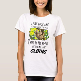 面白いナマケモノラバー Tシャツ