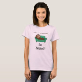 面白いナマケモノ退職Tシャツ Tシャツ (正面フル)
