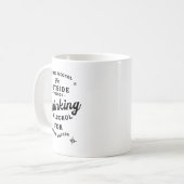 面白いニック・ミラー引用Tシャツ アルコールユーモア 新作 コーヒーマグカップ (正面左)