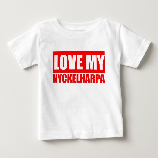 面白いニッケルハルパ ベビーTシャツ (正面)