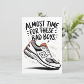 面白いニューバランスの誕生日 父の日 新しいパパ カード (スタンド正面)