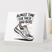 面白いニューバランスの誕生日 父の日 新しいパパ カード (正面)