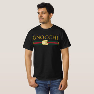 面白いニョッキ食べ物パスタギャング Tシャツ