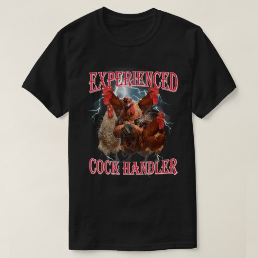 面白いニワトリのチーム 鶏飼育者のためのTシャツ Tシャツ (デザイン正面)