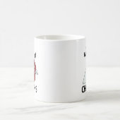 面白いニワトリの朝の挨拶  コーヒーマグカップ (中央)