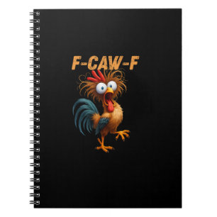 面白いニワトリのF-Caw-Fニワトリ ファッション ノートブック