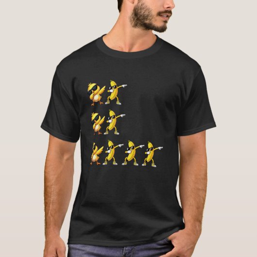 面白いニワトリバナナ Tシャツ (正面)