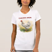 面白いニワトリママ農場 Tシャツ (正面)