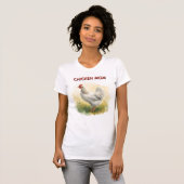 面白いニワトリママ農場 Tシャツ (正面フル)