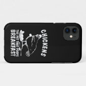 面白いニワトリ ペットのうんち 朝食 裏庭の農家 Case-Mate iPhoneケース (裏面(横))