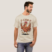 面白いニワトリ Tシャツ (正面フル)