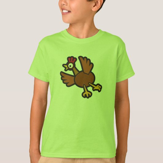 面白いニワトリ Tシャツ (正面)