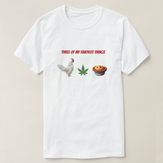面白いニワトリ Tシャツ (デザイン正面)
