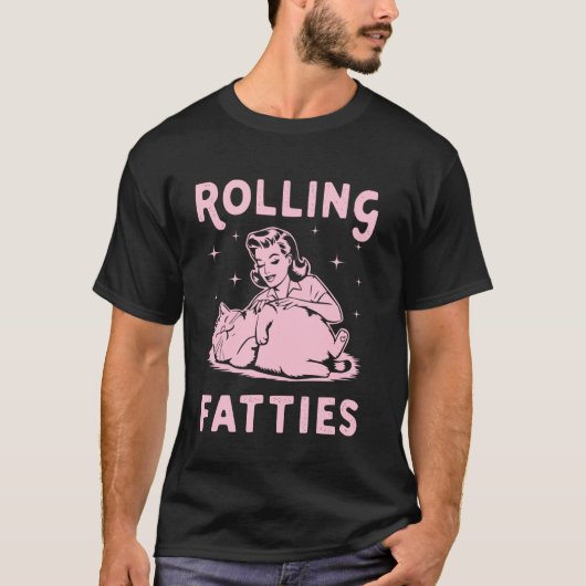 面白いネコのTシャツ 女性 母の日 Tシャツ (正面)
