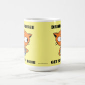 面白いネコ コーヒーマグカップ (中央)