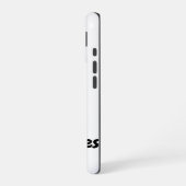 面白いネコ  iPhone 16ケース (左側面)