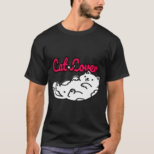 面白いネコ Tシャツ (正面)