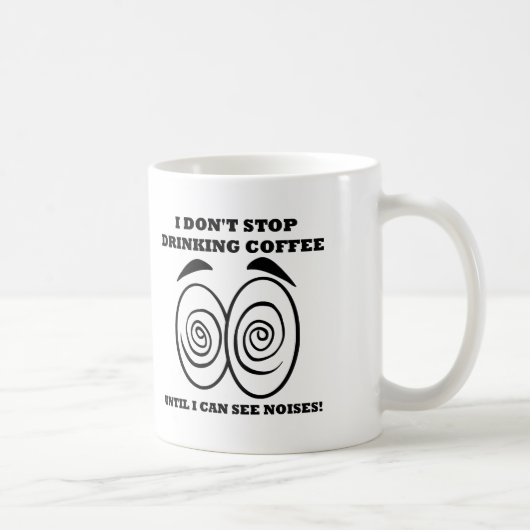 面白いノイズ コーヒーマグまたはトラベルマグ コーヒーマグカップ (右)