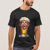 面白いノベルティIPAビールグラフィック メンズ Tシャツ (正面)