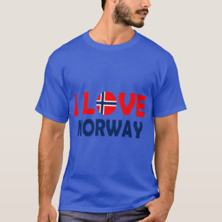 面白いノルウェーの名言 私はノルウェーが好き クールなノルウェー人 de tシャツ