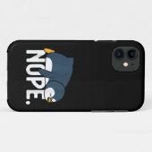 面白いノープ今日はダメだよ怠け者ペンギン動物好き Case-Mate iPhoneケース (裏面(横))