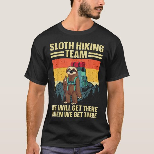 面白いハイキンググッズ ハイカーのためのおもしろグッズ Tシャツ (正面)