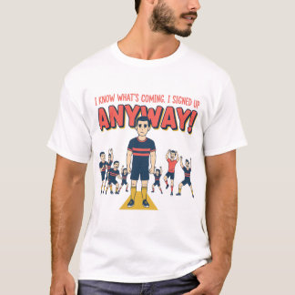 面白いハイブリッドアスリート とにかく申し込んだ レースの日 Tシャツ