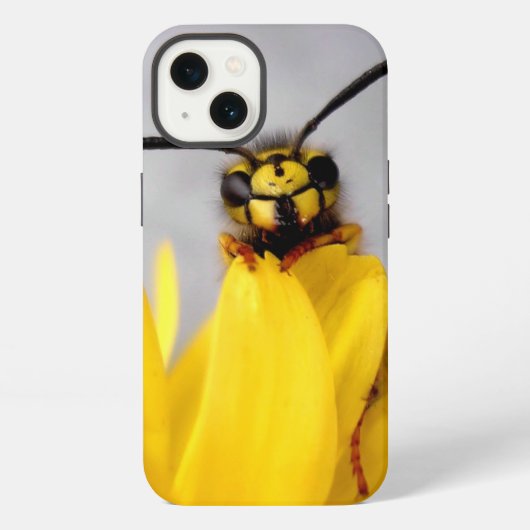 面白いハチ iPhoneケース (裏面)