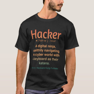 面白いハッカー Tシャツ
