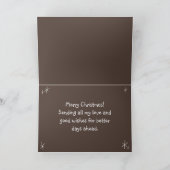 面白いハッピーサンタペンギン＆メリークリスマスユニーク カード (内部)